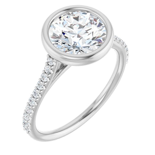 Bezel-Set Engagement Ring