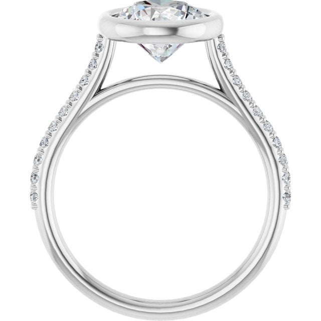 Bezel-Set Engagement Ring