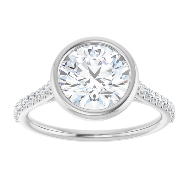 Bezel-Set Engagement Ring