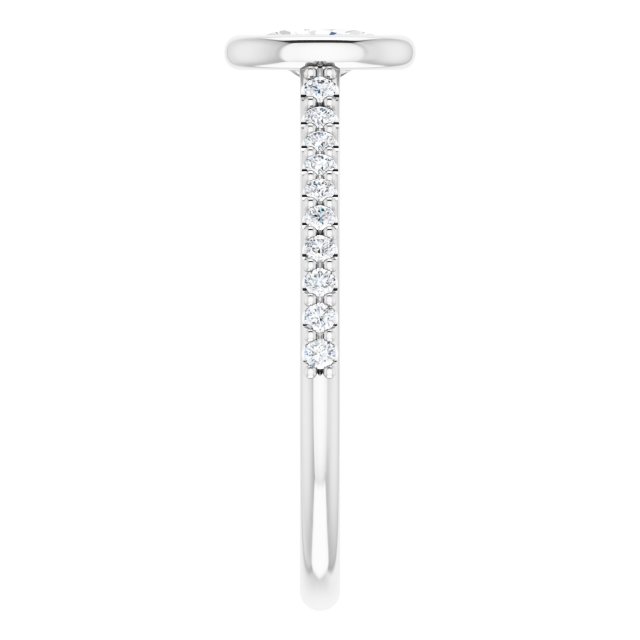 Bezel-Set Engagement Ring