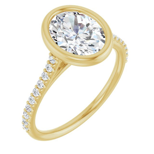 Bezel-Set Engagement Ring