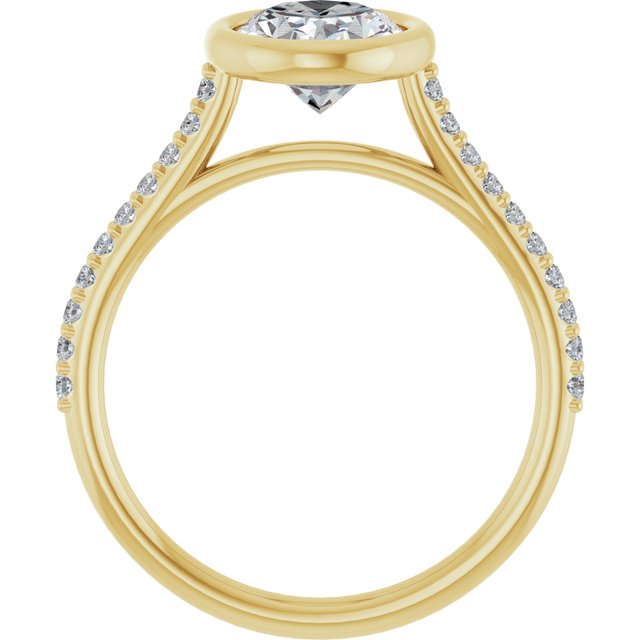 Bezel-Set Engagement Ring