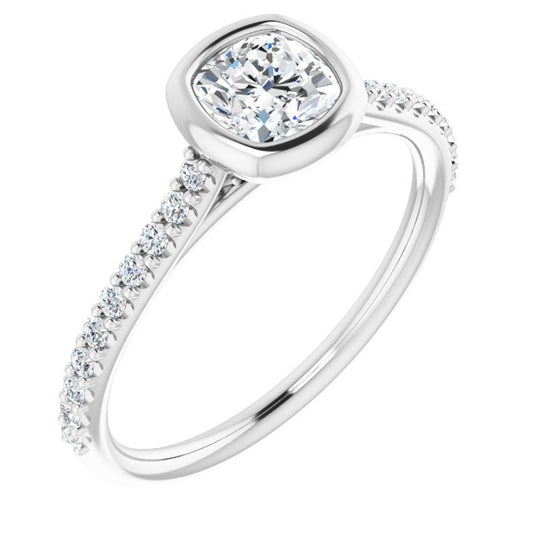 Bezel-Set Engagement Ring