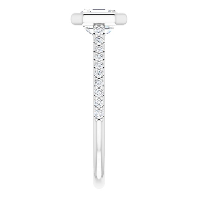 Bezel-Set Engagement Ring