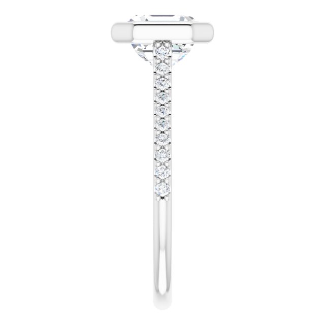 Bezel-Set Engagement Ring