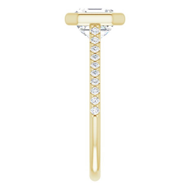 Bezel-Set Engagement Ring
