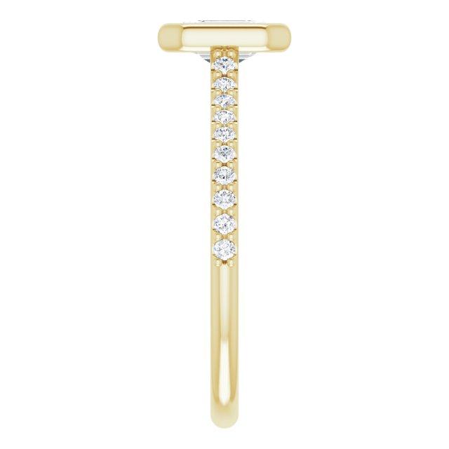 Bezel-Set Engagement Ring