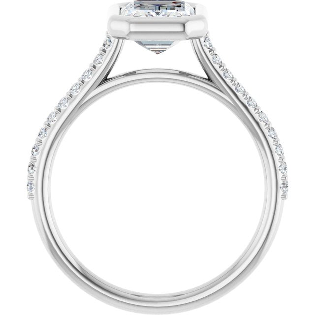 Bezel-Set Engagement Ring