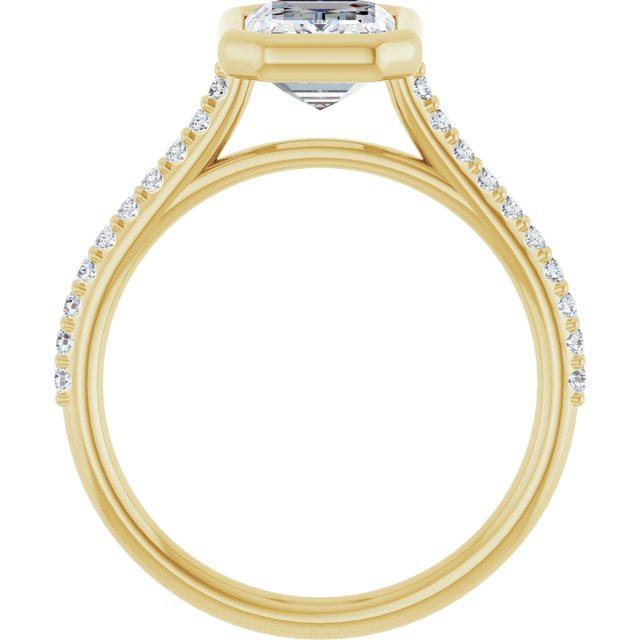 Bezel-Set Engagement Ring