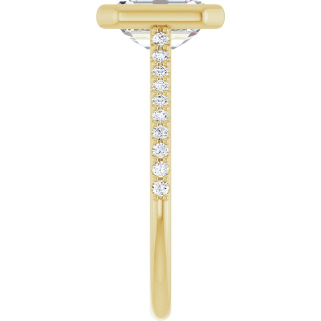 Bezel-Set Engagement Ring
