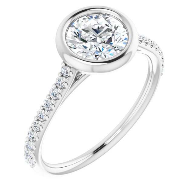 Bezel-Set Engagement Ring