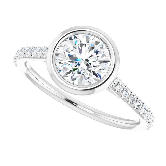 Bezel-Set Engagement Ring