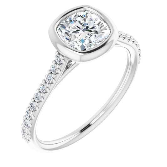 Bezel-Set Engagement Ring