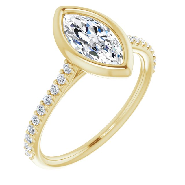 Bezel-Set Engagement Ring