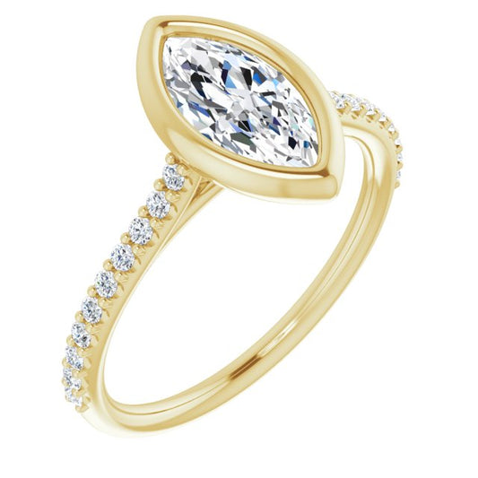 Bezel-Set Engagement Ring