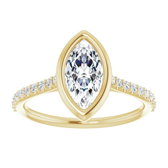Bezel-Set Engagement Ring