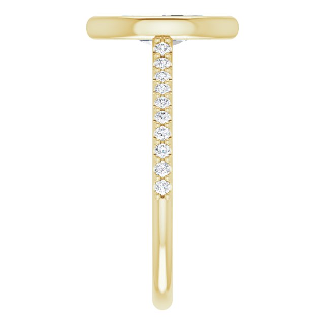 Bezel-Set Engagement Ring