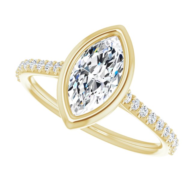 Bezel-Set Engagement Ring