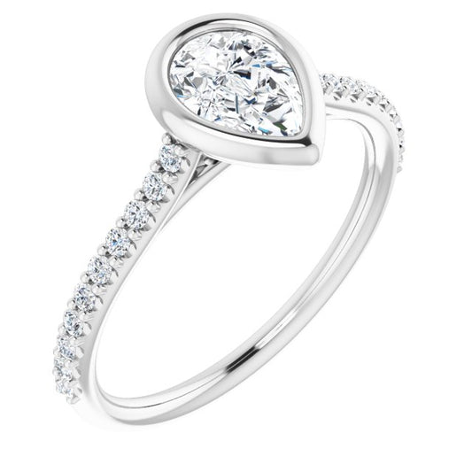 Bezel-Set Engagement Ring
