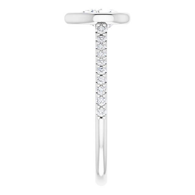Bezel-Set Engagement Ring