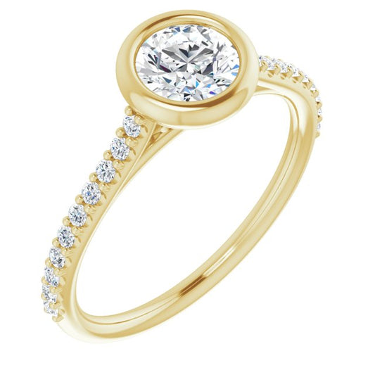Bezel-Set Engagement Ring
