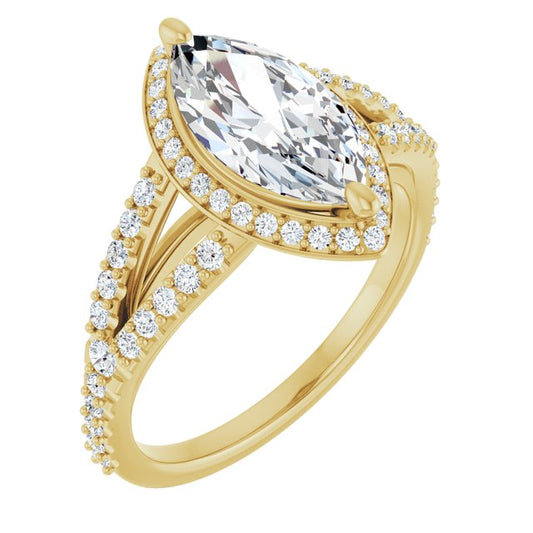 Halo-Style Engagement Ring