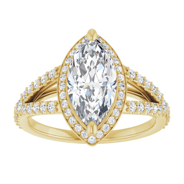 Halo-Style Engagement Ring