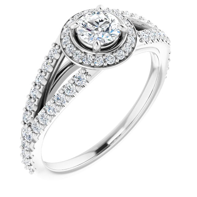 Halo-Style Engagement Ring