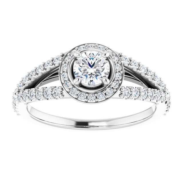 Halo-Style Engagement Ring