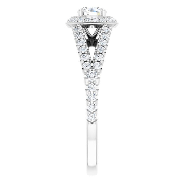 Halo-Style Engagement Ring