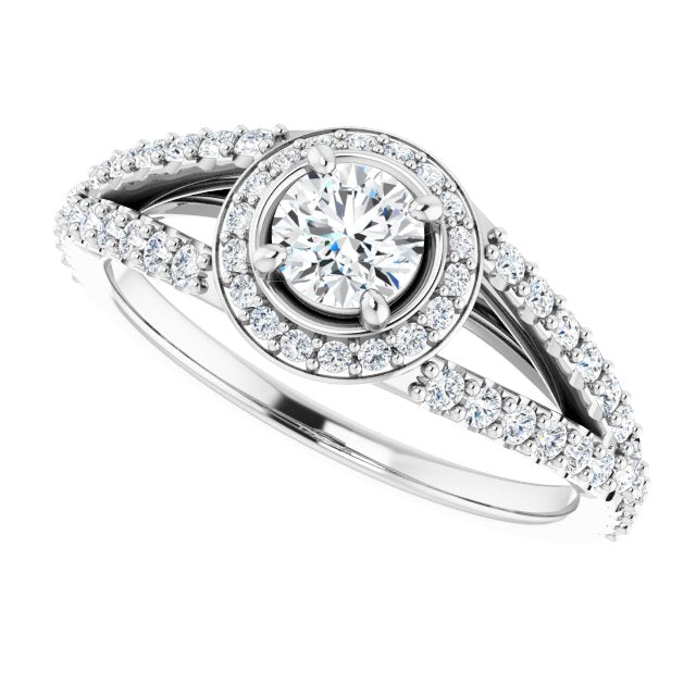 Halo-Style Engagement Ring