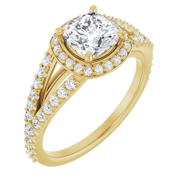 Halo-Style Engagement Ring