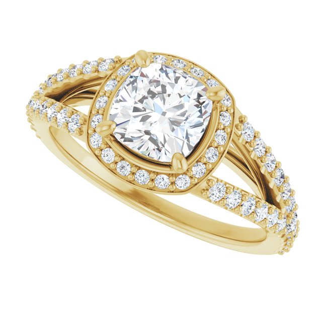 Halo-Style Engagement Ring