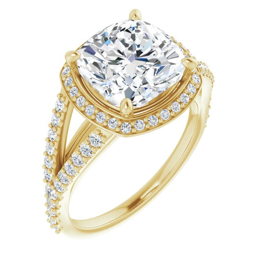 Halo-Style Engagement Ring