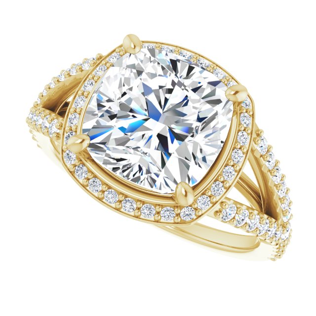 Halo-Style Engagement Ring