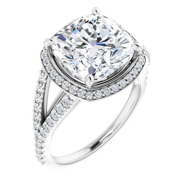 Halo-Style Engagement Ring