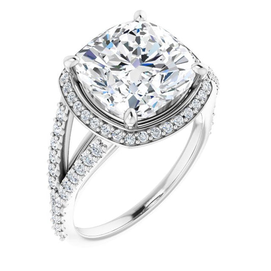 Halo-Style Engagement Ring