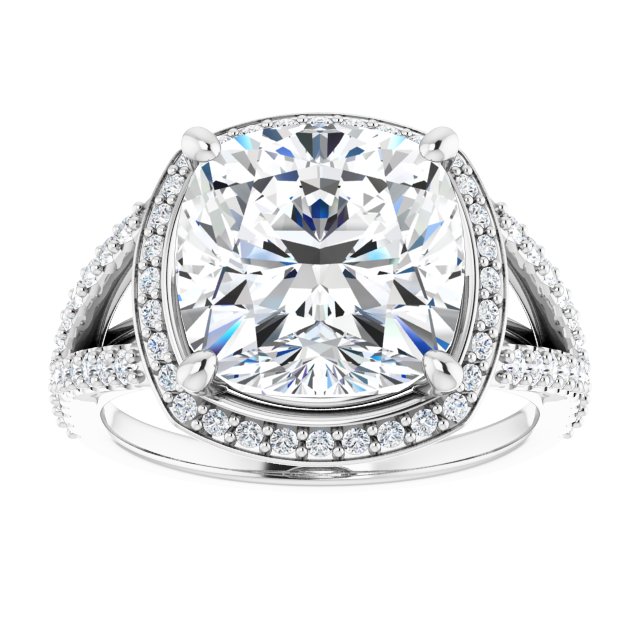 Halo-Style Engagement Ring
