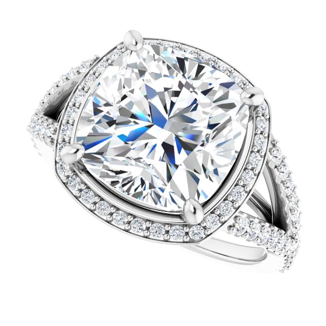 Halo-Style Engagement Ring