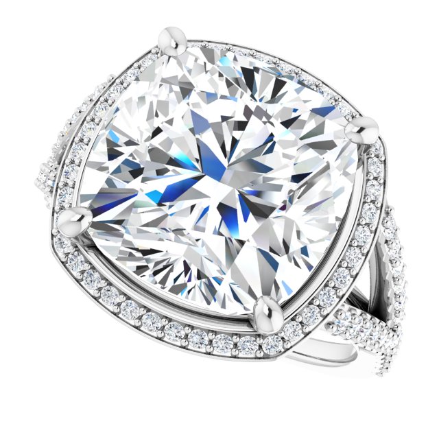 Halo-Style Engagement Ring