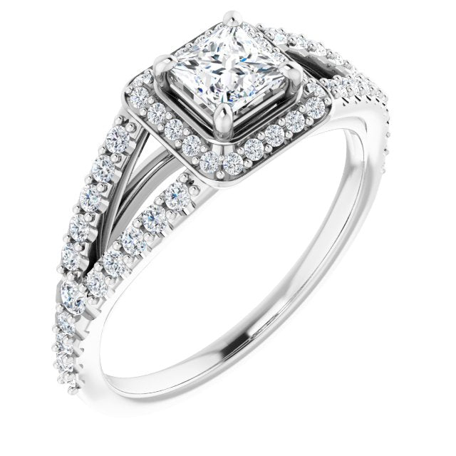 Halo-Style Engagement Ring