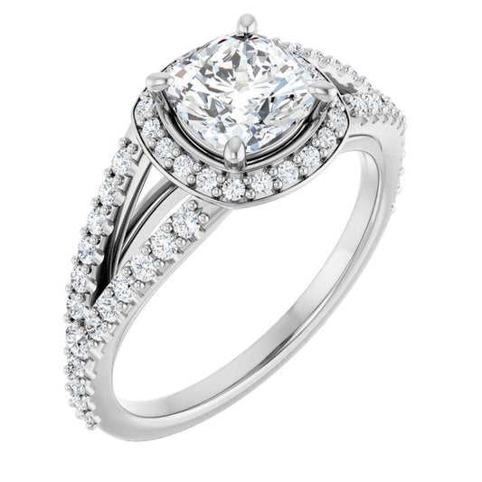 Halo-Style Engagement Ring