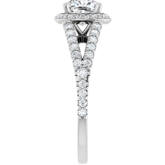 Halo-Style Engagement Ring