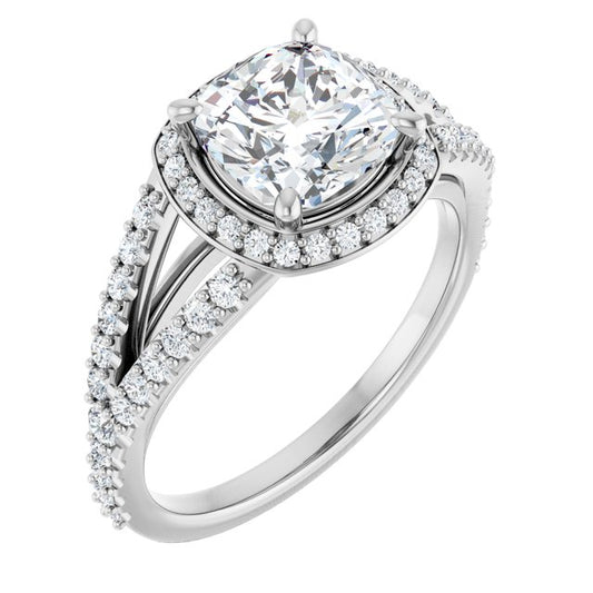 Halo-Style Engagement Ring