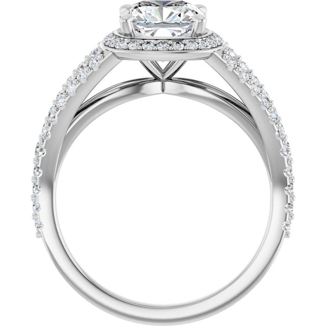 Halo-Style Engagement Ring