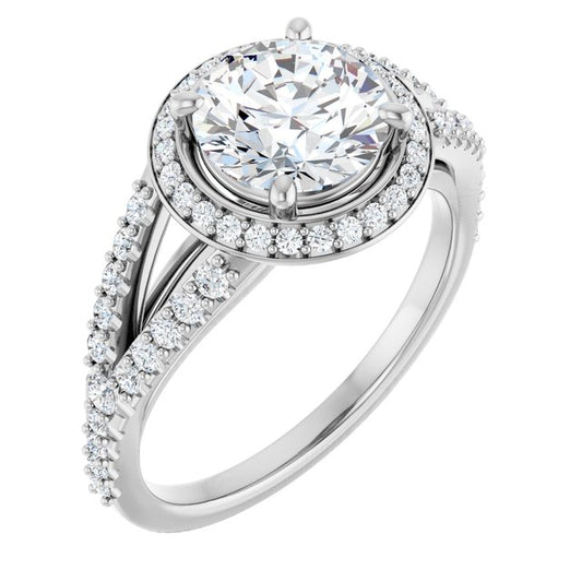 Halo-Style Engagement Ring