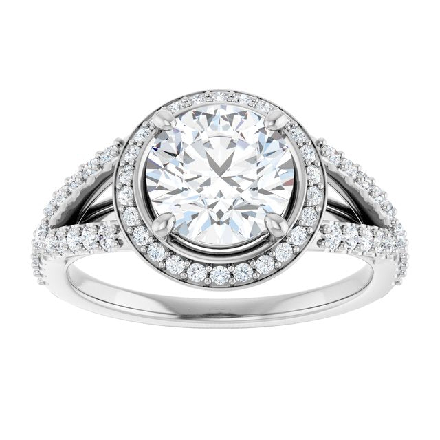 Halo-Style Engagement Ring