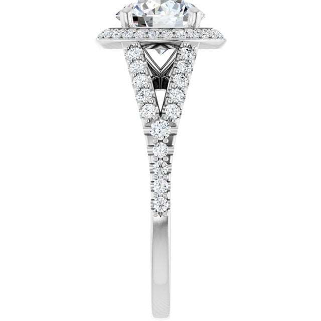 Halo-Style Engagement Ring
