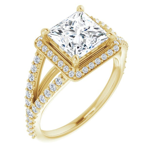 Halo-Style Engagement Ring