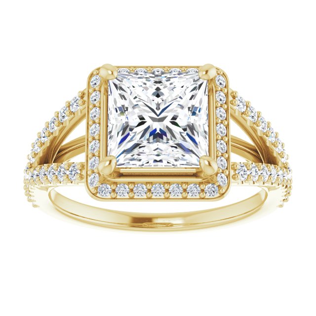 Halo-Style Engagement Ring